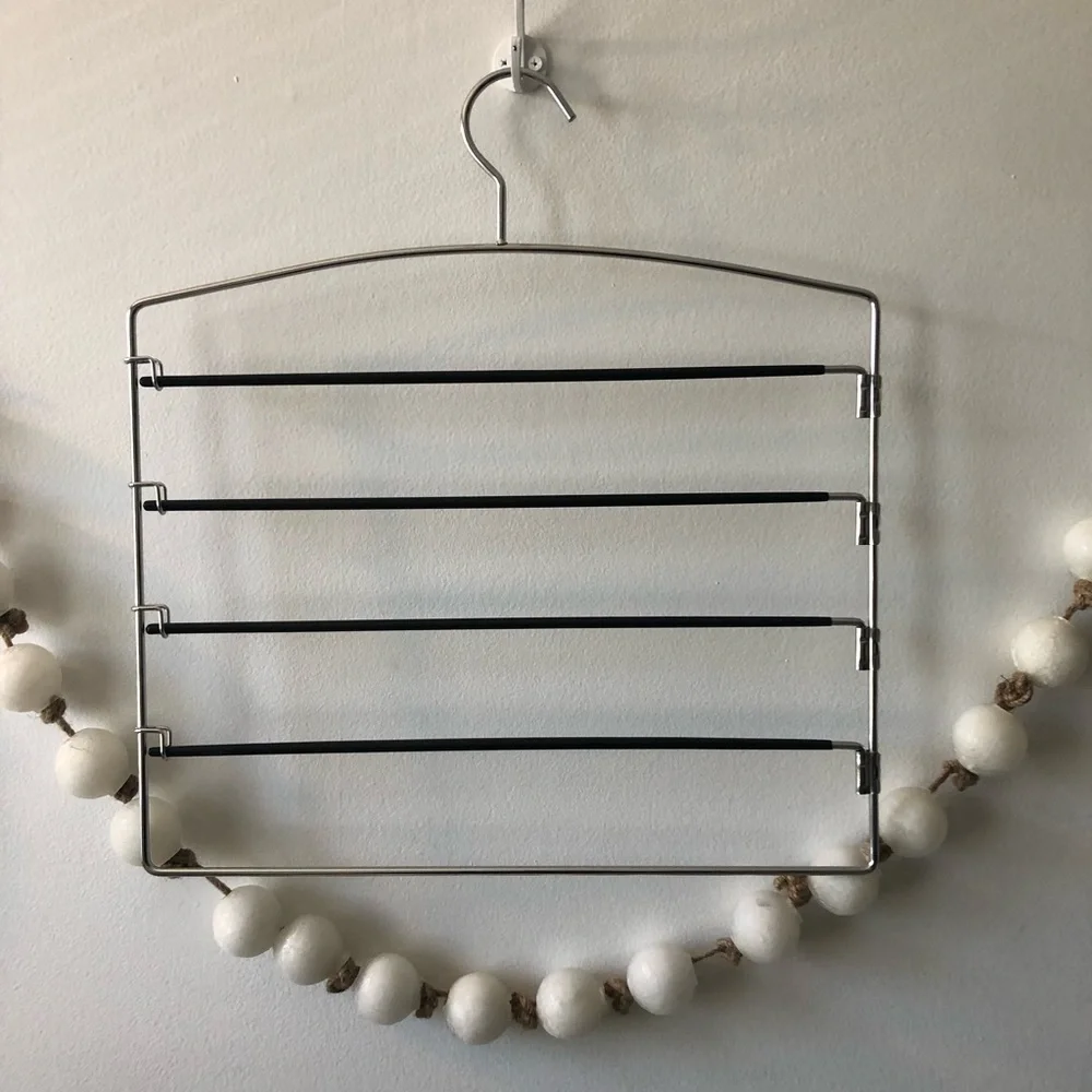 5 Tier Closet and Storage Clothes Hanger, Hanger Space Saving with Swing arm